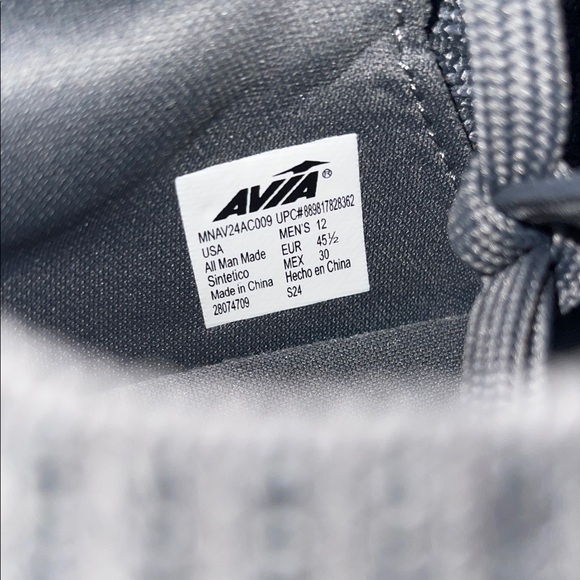 Avia Light Gray Athletic Shoes - Picture 3 of 6